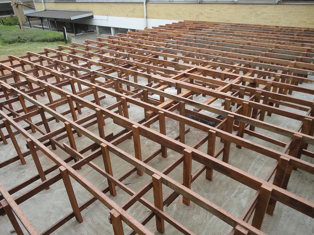 Houten terras Overijse